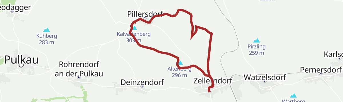 Route map: In den Weingärten